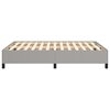 vidaXL Bed Frame without Mattress Light Grey 135x190 cm Double Double Fabric