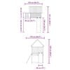 vidaXL Outdoor Playset Solid Wood Douglas