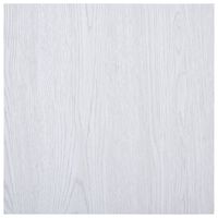 vidaXL Self-adhesive Flooring Planks 5.11 m² PVC White