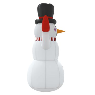 vidaXL Inflatable Snowman with LEDs 120 cm