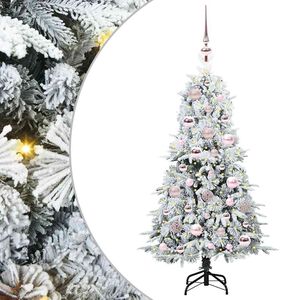 vidaXL Artificial Hinged Christmas Tree Green 120 cm PE and PVC