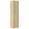 vidaXL Slim Storage Cabinet Sonoma Oak 50x42.5x225 cm Engineered Wood
