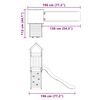 vidaXL Outdoor Playset Impregnated Wood Pine
