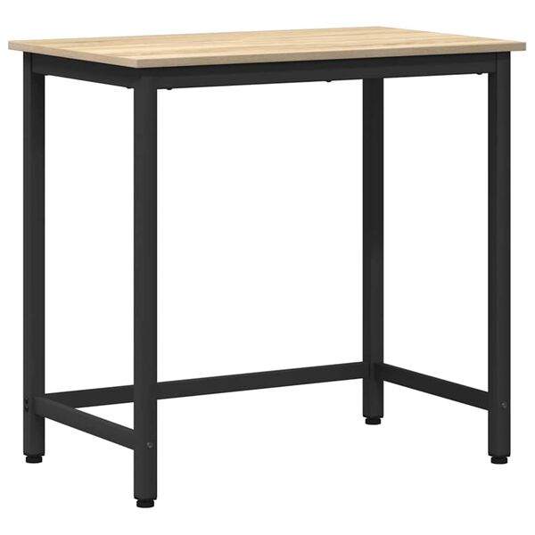 vidaXL Table Sonoma Oak 100 x 50 x 76.5 cm Engineered Wood and Steel