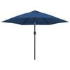vidaXL Outdoor Parasol with Metal Pole 300 cm Azure