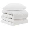 vidaXL Duvet with Pillow 2 pcs White Microfiber