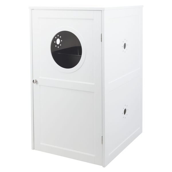 TRIXIE Cat House for Litter Box with 2 Storeys 53x90x58 cm White
