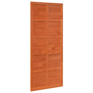 vidaXL Barn Door 100 x 2.5 x 208 cm Solid Pine Wood Wax brown