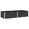 vidaXL Garden Raised Bed Black 250 x 100 x 54 cm alu.