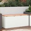 vidaXL Garden Bench White 100 x 40 x 43 cm Steel