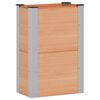 vidaXL Garden Raised Bed Brown 50 x 30 x 72 cm WPC and Aluminium
