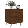vidaXL Bedside Cabinet Brown Oak 40x35x47.5 cm Engineered Wood