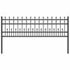 vidaXL Spike Ring Fence HORST Black