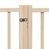 vidaXL Dog Gate with Door Foldable 9 Panels 450 cm Poplar Wood
