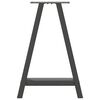 vidaXL Dining Table Legs A-Shaped 2 pcs Anthracite&nbsp;60x(72-73) cm Steel
