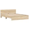 vidaXL Bed Frame with Headboard Sonoma 152 x 203 cm Engineered Wood