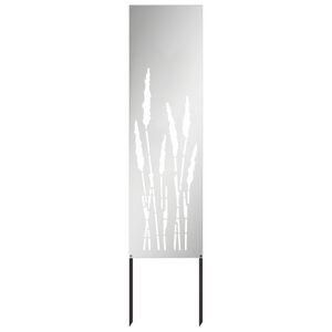 vidaXL Garden Privacy Screen Silver 32 x 140 cm Galvanised steel
