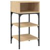 vidaXL Bedside Tables 2 pcs Sonoma Oak 35x34.5x70 cm Engineered Wood