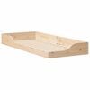 vidaXL Bed Frame Brown 100 x 220 cm Solid Pine Wood