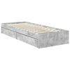 vidaXL Storage Bed Concrete Grey 75 x 190 cm Engineered Wood