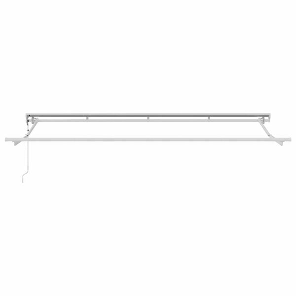 vidaXL Awning Frame Retractable White 4 x 2 m Powder-coated Steel
