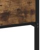 vidaXL Metal Bed Frame without Mattress Smoked Oak 107x203 cm