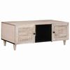 vidaXL Coffee Table Bleached White 100 x 54 x 40 cm Solid Mango Wood
