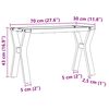 vidaXL Coffee Table Legs Y-Frame 70x30x43 cm Steel