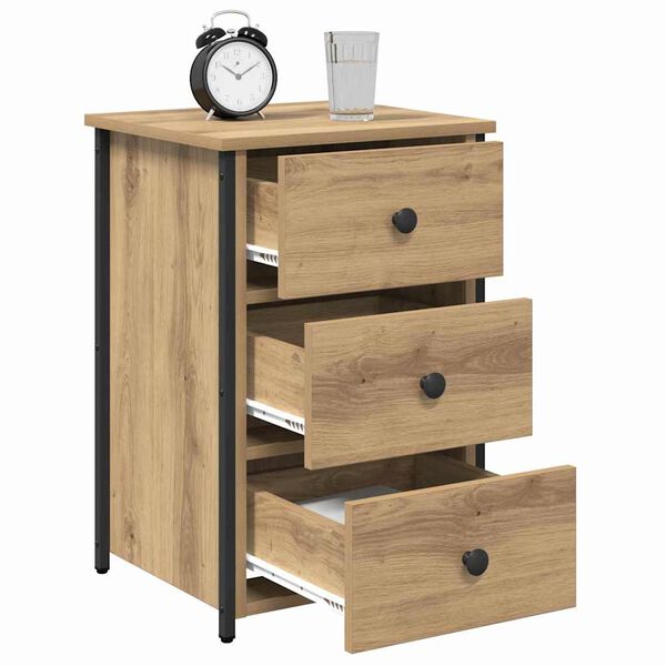 vidaXL Bedside Cabinet 2 pcs Brown 40 x 36 x 60 cm Solid Reclaim Wood
