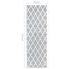 vidaXL Runner Rug BCF Grey and White 80x250 cm