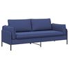 vidaXL 3-Seater Sofa Police Blue 222 x 81 x 89 cm Velvet