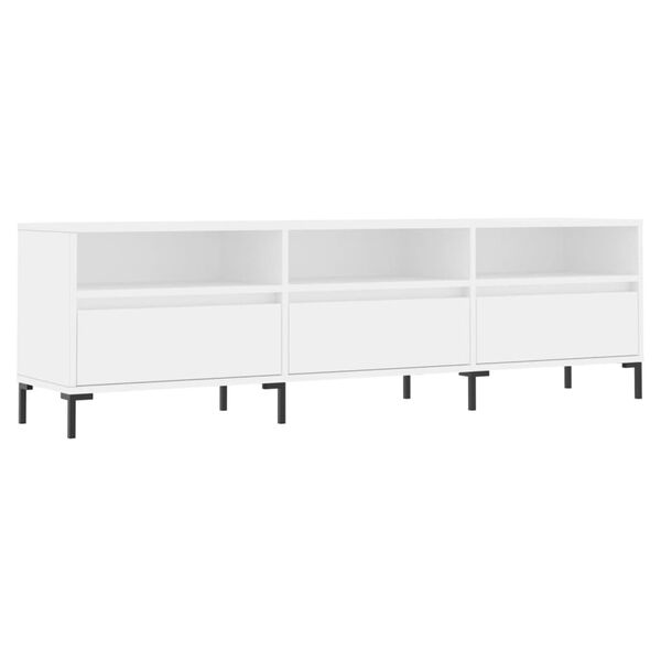 vidaXL TV Cabinet White 150x30x44.5 cm Engineered Wood