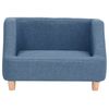 vidaXL Dog Sofa Blue 60x37x39 cm Linen