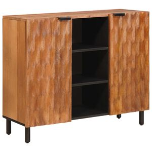 vidaXL Sideboard Acacia Brown Finish 90 x 33 x 75 cm Solid Mango Wood