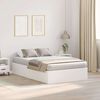 vidaXL Storage Bed Frame White 120 x 190 cm Engineered Wood