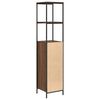 vidaXL Bathroom Cabinet with Shelves Brown Oak 36x35x165 cm