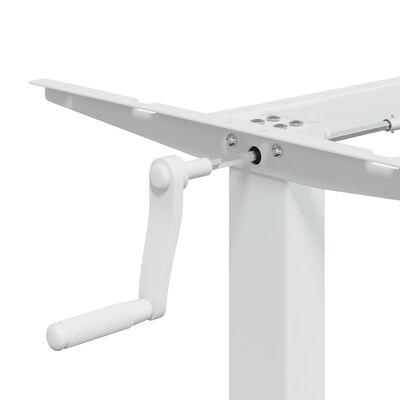 vidaXL Standing Desk Frame White (94-135)x60x(70-114) cm Steel