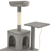 vidaXL Cat Tree with Sisal Scratching Posts 120 cm Grey