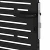 vidaXL Garden Gate with Lock Black 85 x 205 cm Powder-Coated Steel