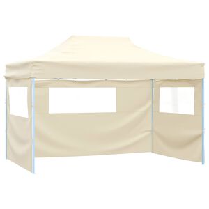 vidaXL Party Tent Folding Cream 280 x410 x 315 cm Oxford Fabric