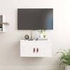 vidaXL Wall Cabinet White 60x30x30 cm Solid Wood Pine