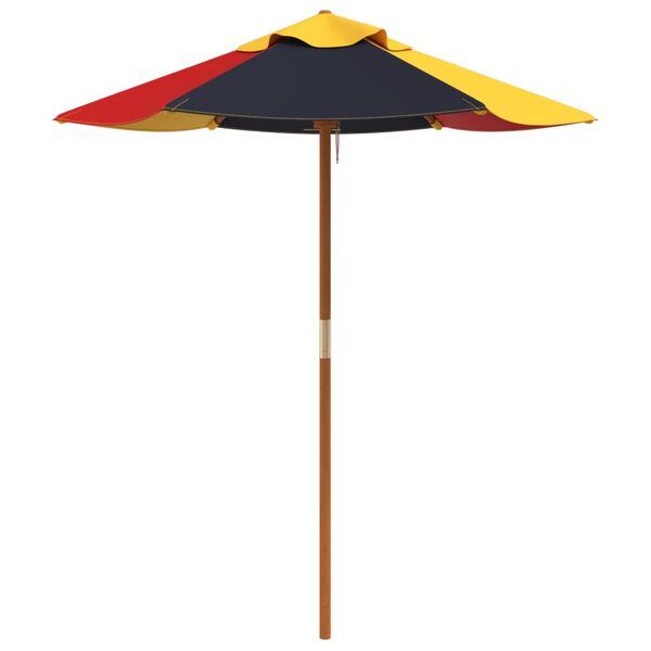 vidaXL Garden Umbrella for Kids with Wooden Pole &Oslash;120x140 cm