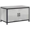 vidaXL Kitchen Storage with Shelf Silver 90 x 50 x 53 cm Steel