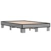 vidaXL Bed Frame without Mattress Grey Sonoma 120x200 cm