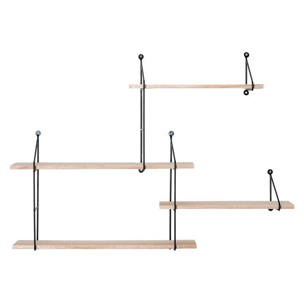 House Nordic Shelf Lucy Black and Nature