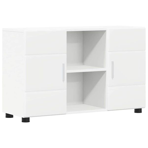 vidaXL Sideboard FLORIN White 88.5 x 30.5 x 55.5 cm Engineered Wood
