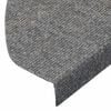 vidaXL Stair Mats Self-adhesive 20 pcs Grey 65x22.5x3.5 cm