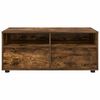 vidaXL TV Cabinet Smoked Oak 100 x 48 x 43 cm Engineered Wood