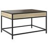 vidaXL Coffee Table with Infinity LED Sonoma Oak 70x50x41 cm