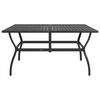 vidaXL Garden Table Anthracite 140x80x72 cm Steel